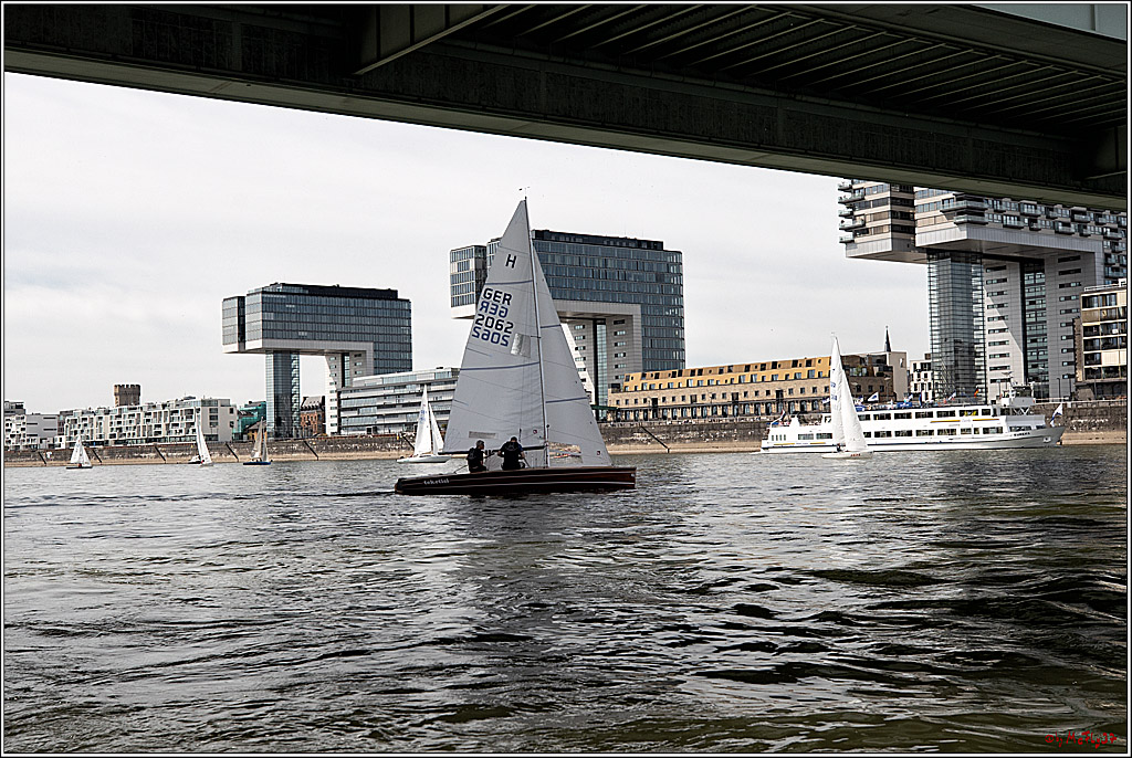 100 Jahre Rheinwoche 2022 - 1. Wettfahrt Porz - Hitdorf, 03.06.2022,